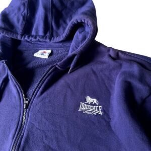 vintage LONSDALE LONDON zip up hoodie oversized size 2XL